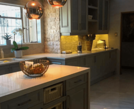 Minimalist kitchen greenstone